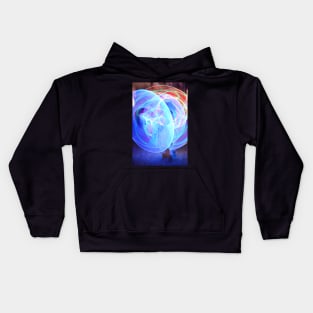 Poi spinning photograph at night Kids Hoodie